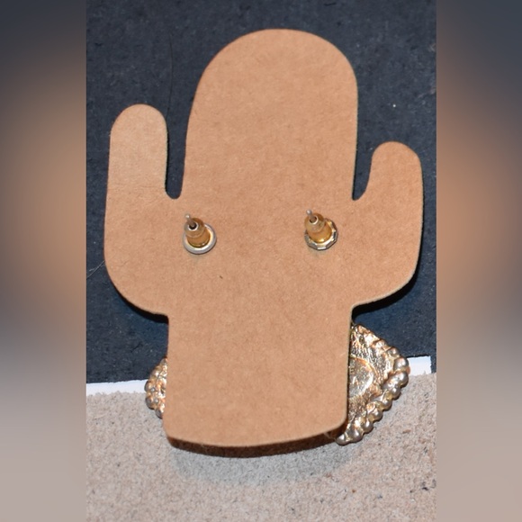 Vintage Enamel Earrings - Picture 2 of 2